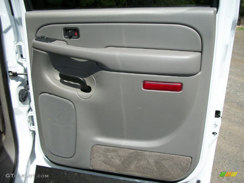 2005 Chevrolet Silverado 3500 LT Crew Cab 4x4 Medium Gray Door Panel Photo #65759035