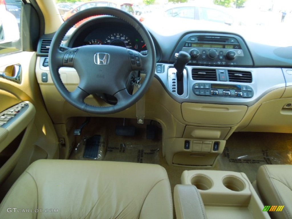 2010 Honda Odyssey EX-L Beige Dashboard Photo #65759050