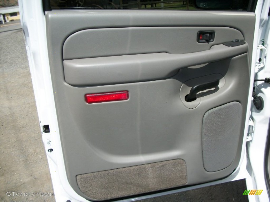 2005 Chevrolet Silverado 3500 LT Crew Cab 4x4 Medium Gray Door Panel Photo #65759053