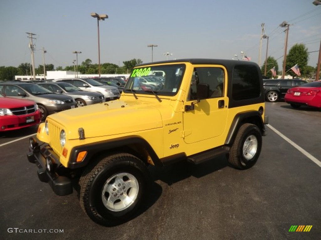 Solar Yellow Jeep Wrangler