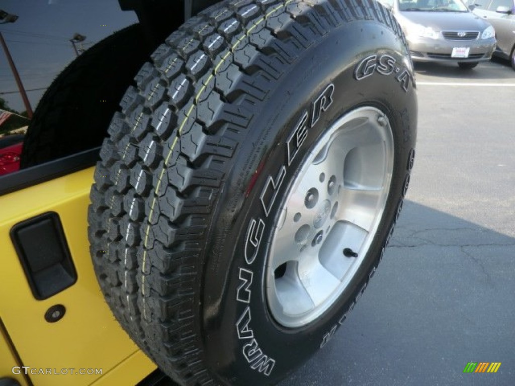 2002 Wrangler Sport 4x4 - Solar Yellow / Agate Black photo #7