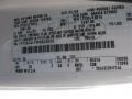 YZ: Oxford White 2005 Ford E Series Van E350 Super Duty Cargo Color Code