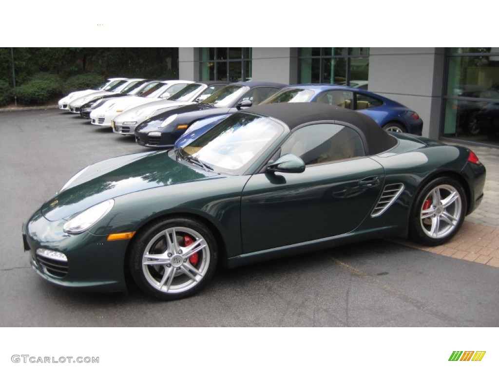 Porsche Racing Green Metallic 2009 Porsche Boxster S Exterior Photo #65760271