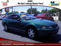 2000 Amazon Green Metallic Ford Mustang V6 Coupe #65753251
