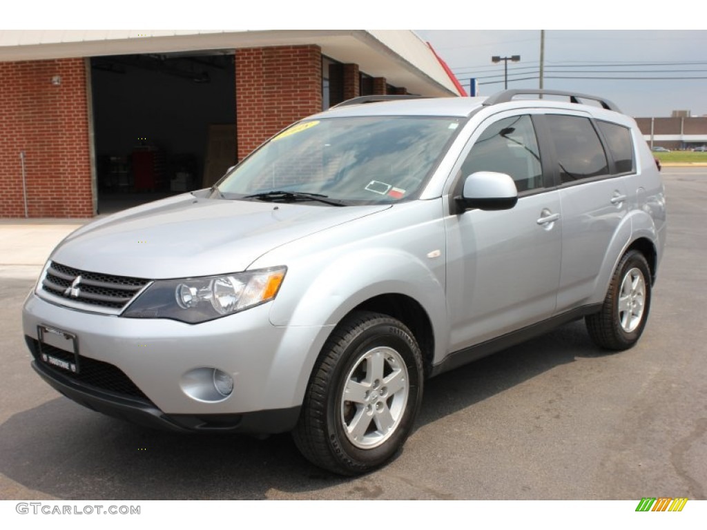 Cool Silver Metallic 2008 Mitsubishi Outlander ES 4WD Exterior Photo #65762143