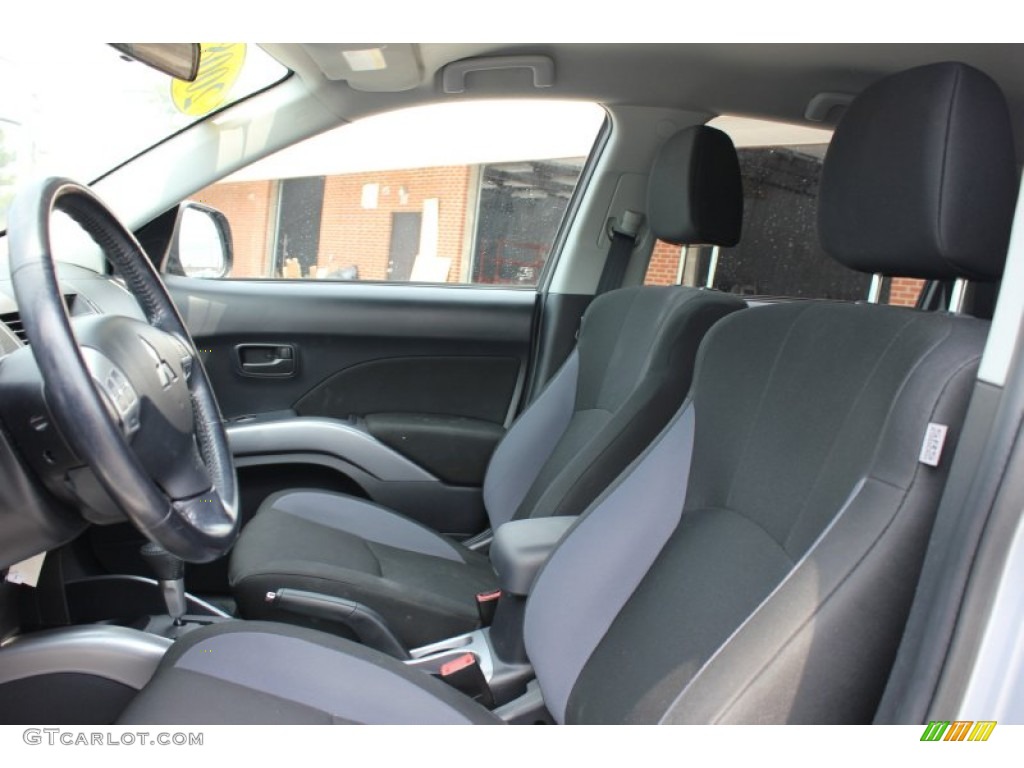 Black Interior 2008 Mitsubishi Outlander ES 4WD Photo #65762215