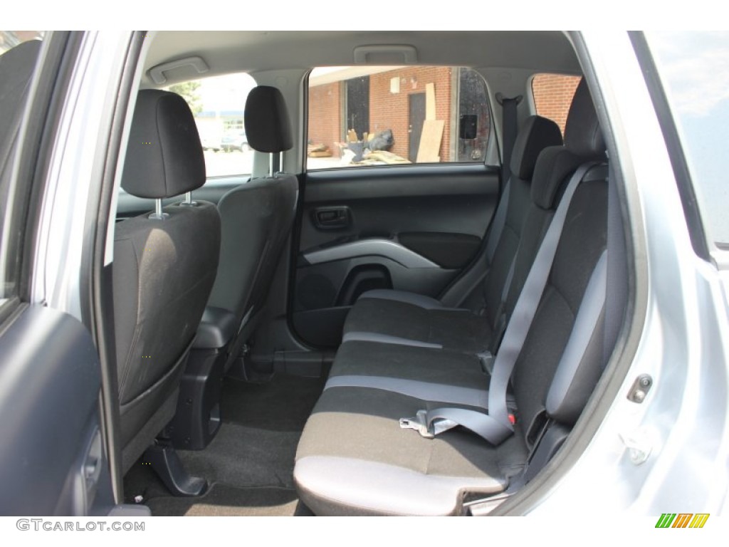 Black Interior 2008 Mitsubishi Outlander ES 4WD Photo #65762242