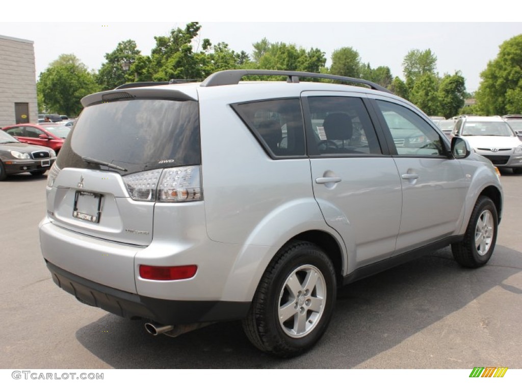 Cool Silver Metallic 2008 Mitsubishi Outlander ES 4WD Exterior Photo #65762260