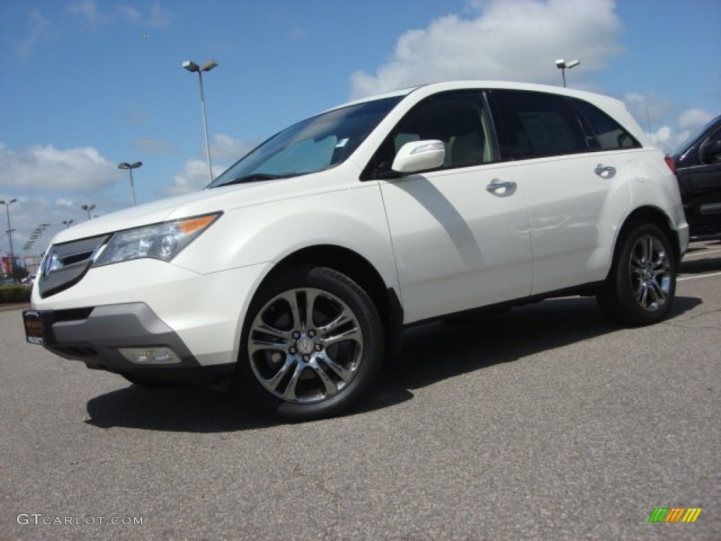 2007 MDX Sport - Aspen White Pearl / Parchment photo #2