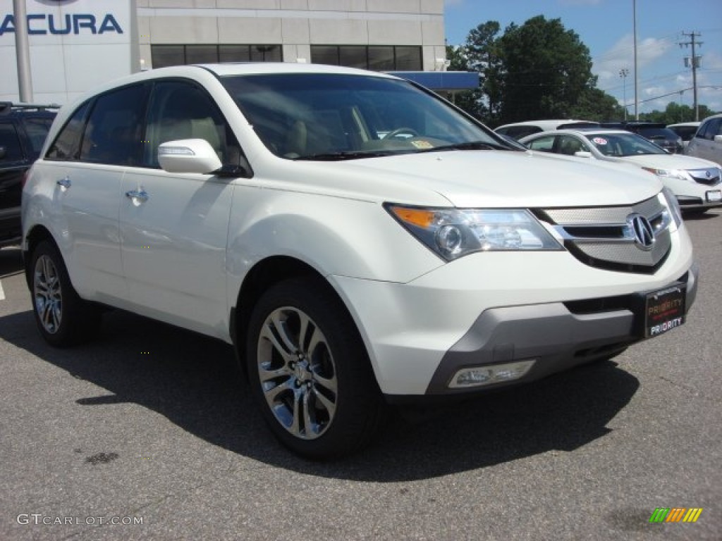 2007 MDX Sport - Aspen White Pearl / Parchment photo #8