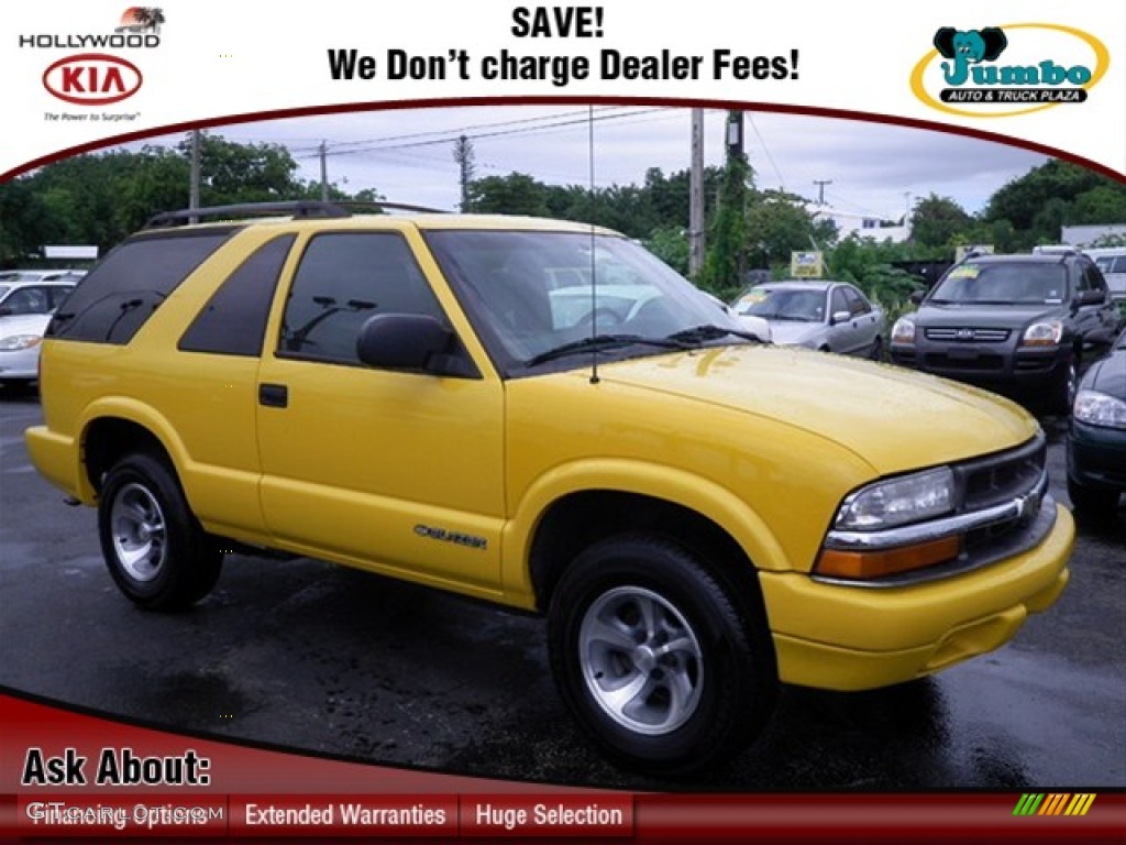Yellow Chevrolet Blazer