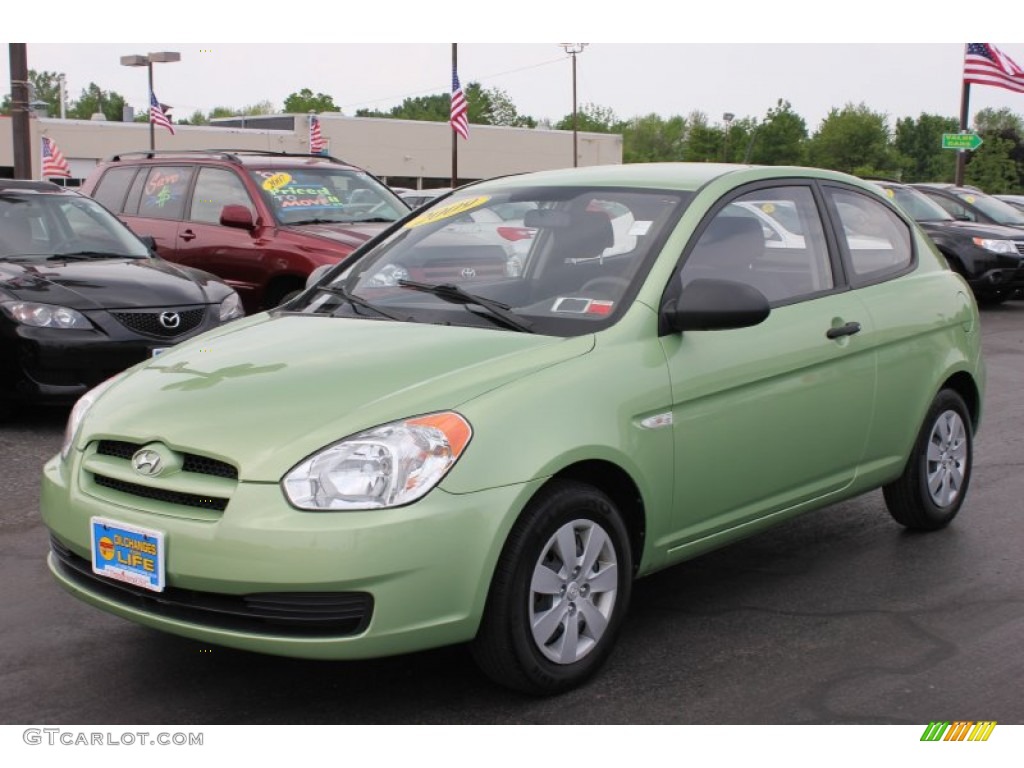 2009 Accent GS 3 Door - Apple Green / Gray photo #1