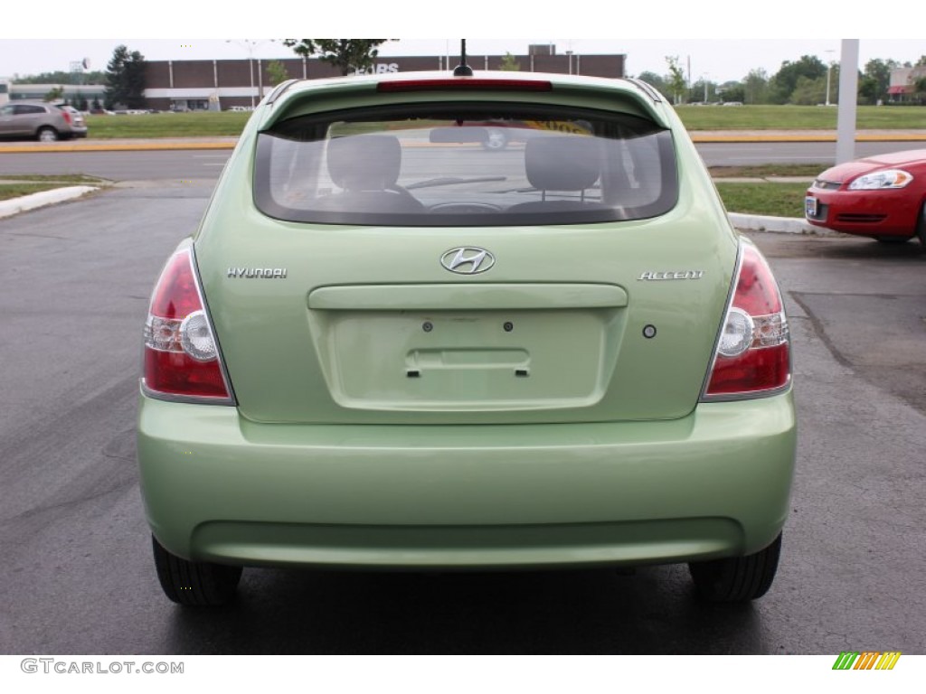 2009 Accent GS 3 Door - Apple Green / Gray photo #13