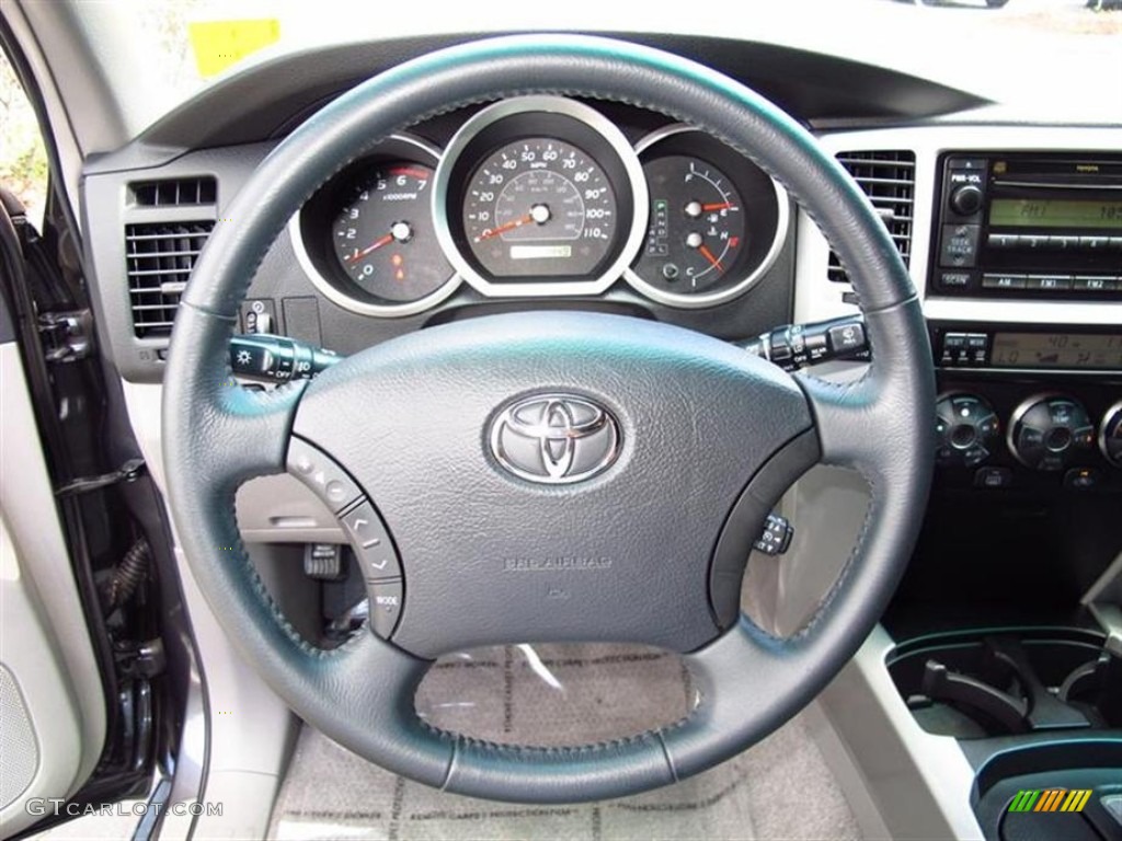 2007 Toyota 4Runner SR5 Stone Steering Wheel Photo #65763985