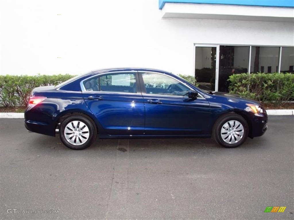 2012 Accord LX Sedan - Royal Blue Pearl / Gray photo #2
