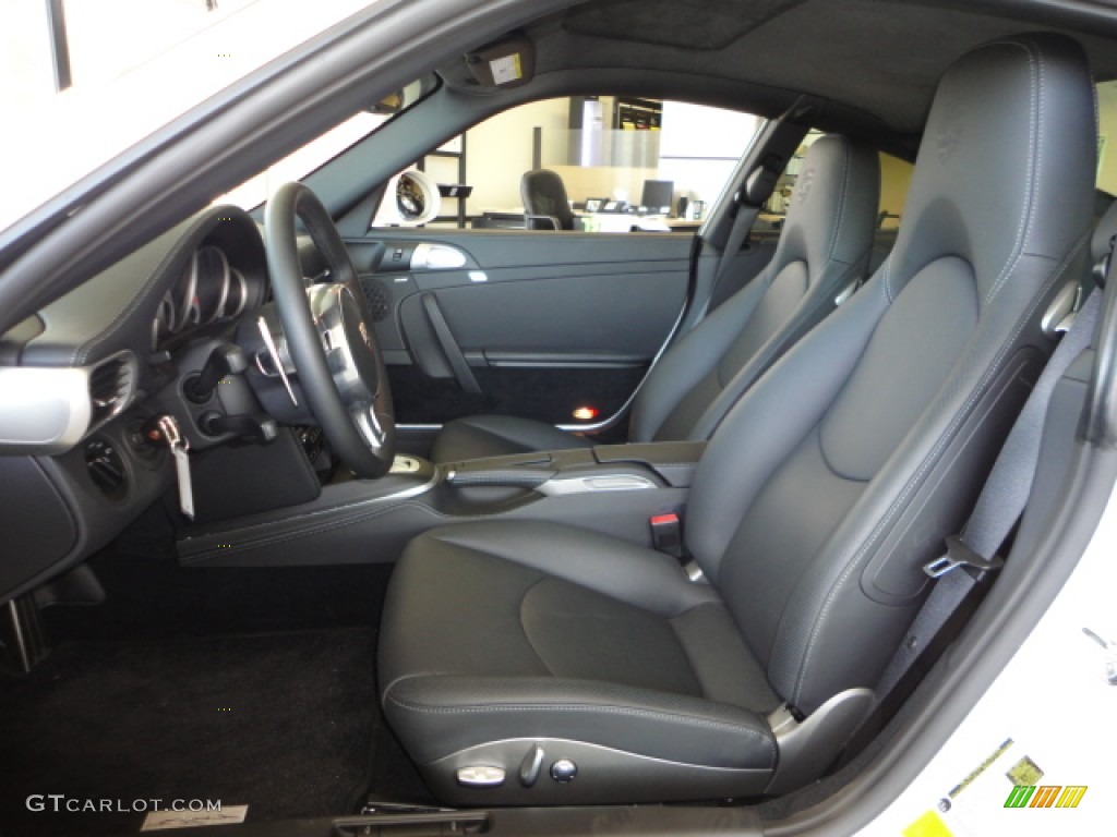 Black Interior 2012 Porsche 911 Turbo S Coupe Photo #65765488