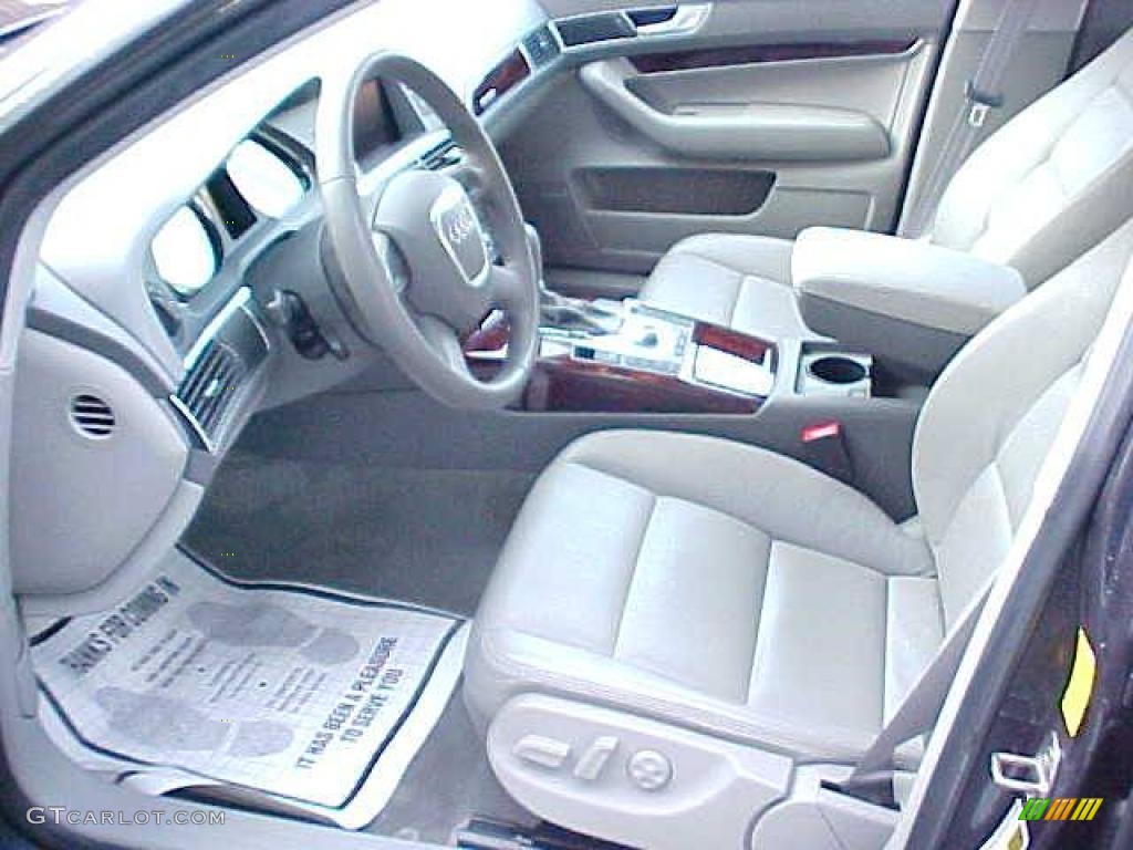 2006 A6 3.2 quattro Sedan - Oyster Grey Metallic / Platinum photo #8