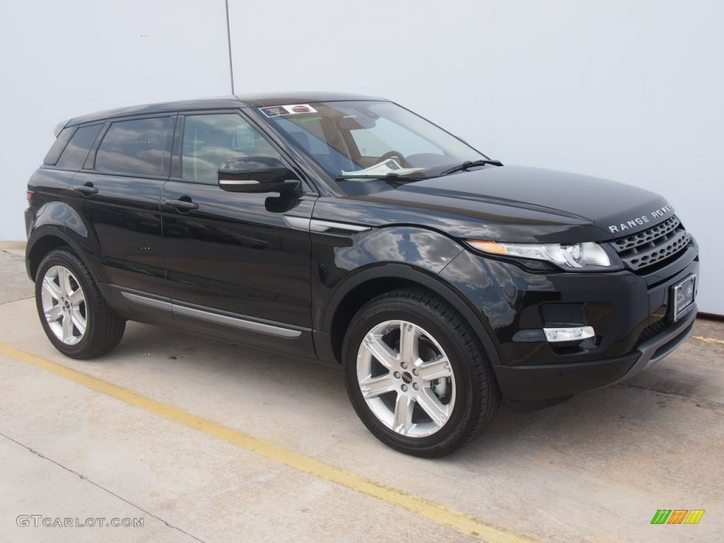 Santorini Black Metallic 2012 Land Rover Range Rover Evoque Pure Exterior Photo #65768494