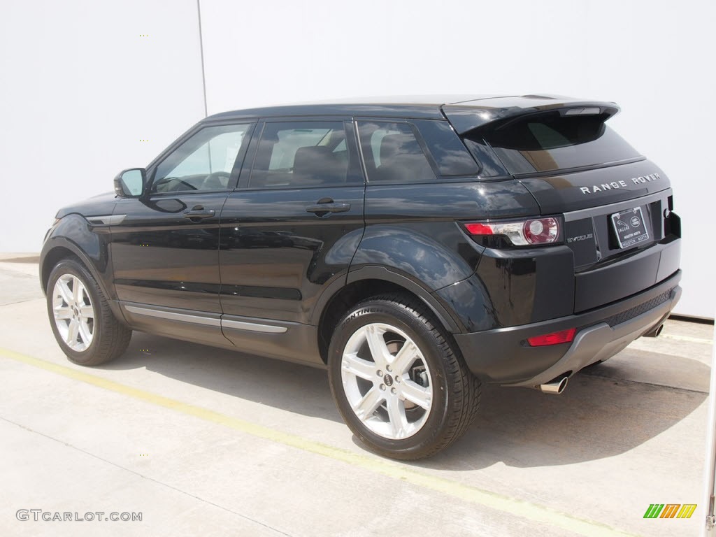 2012 Range Rover Evoque Pure - Santorini Black Metallic / Almond/Espresso photo #17