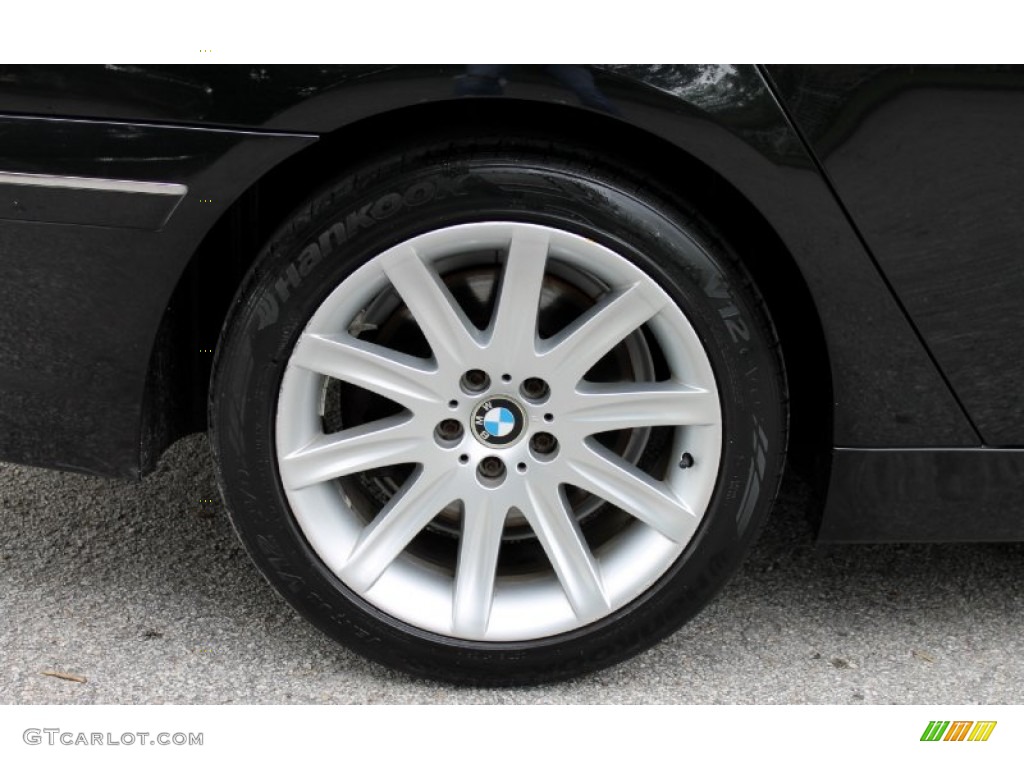 2005 7 Series 745Li Sedan - Jet Black / Black/Black photo #19
