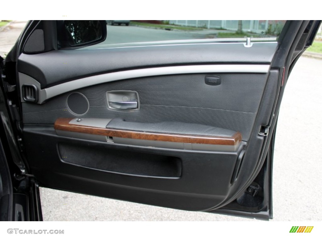 2005 7 Series 745Li Sedan - Jet Black / Black/Black photo #22