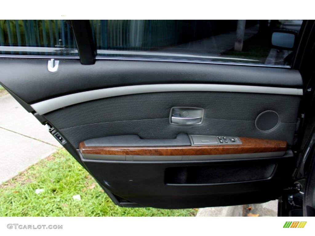 2005 7 Series 745Li Sedan - Jet Black / Black/Black photo #25