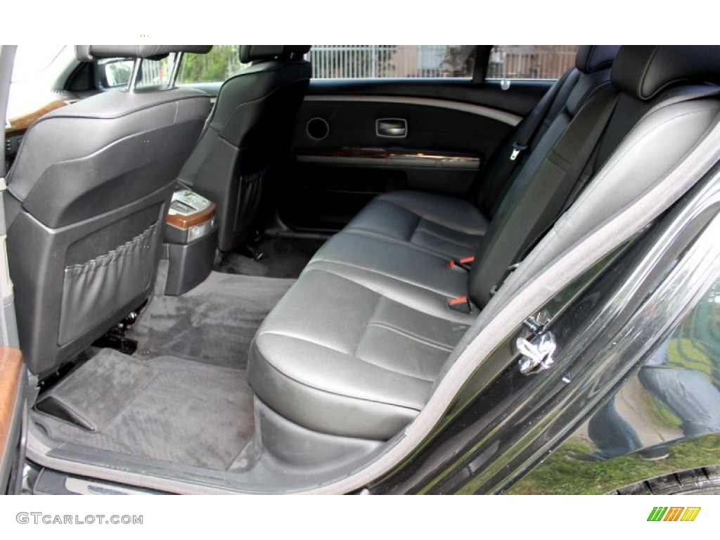 2005 7 Series 745Li Sedan - Jet Black / Black/Black photo #31