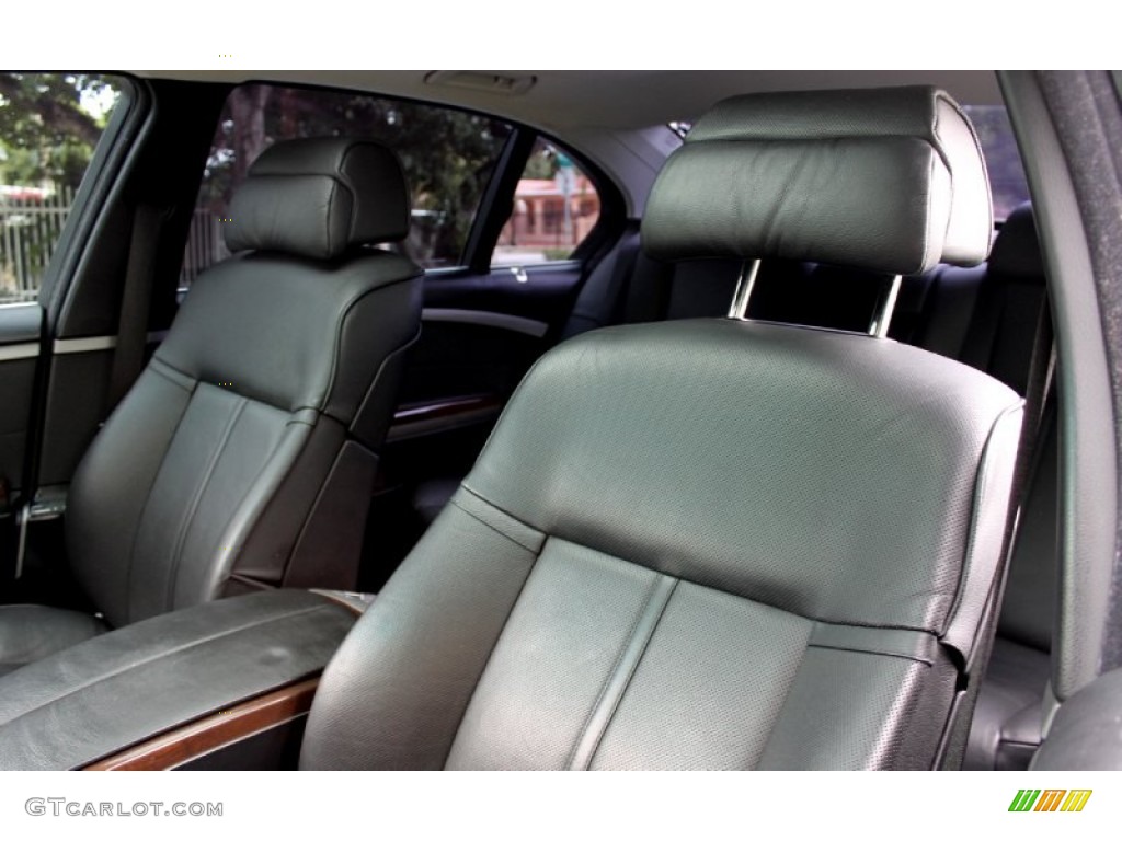 2005 7 Series 745Li Sedan - Jet Black / Black/Black photo #37