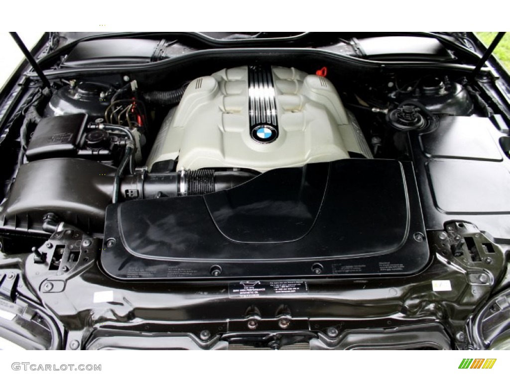 2005 7 Series 745Li Sedan - Jet Black / Black/Black photo #63