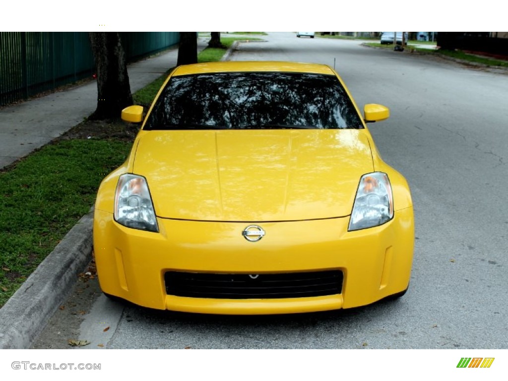 Ultra Yellow Metallic 2005 Nissan 350Z Touring Coupe Exterior Photo #65770513