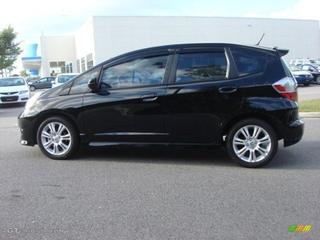 Crystal Black Pearl 2010 Honda Fit Sport Exterior Photo #65773336