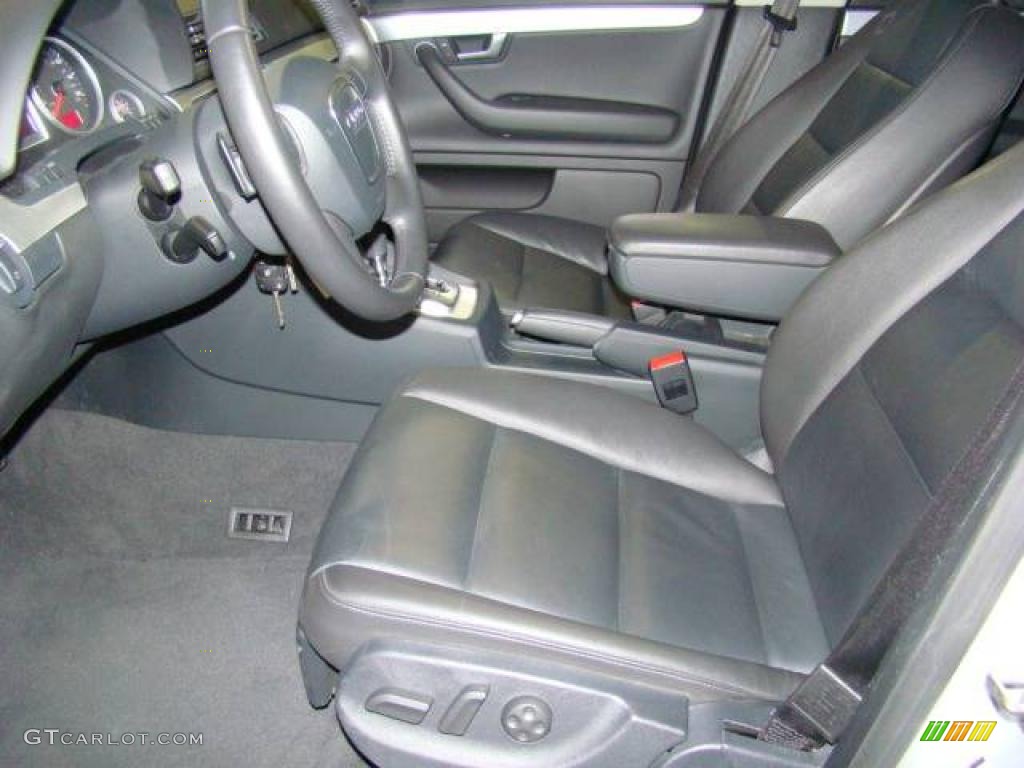 2008 A4 2.0T quattro Sedan - Light Silver Metallic / Black photo #7