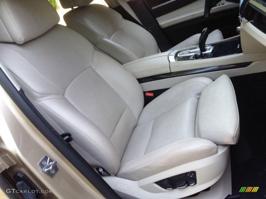 2009 7 Series 750Li Sedan - Milano Beige Metallic / Oyster/Black Nappa Leather photo #8
