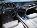 Oyster/Black Nappa Leather Prime Interior Photo for 2009 BMW 7 Series #65773801