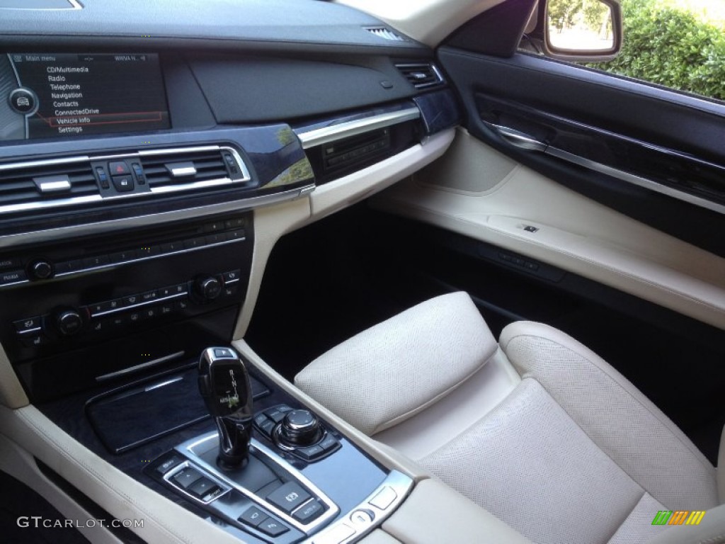 2009 7 Series 750Li Sedan - Milano Beige Metallic / Oyster/Black Nappa Leather photo #28
