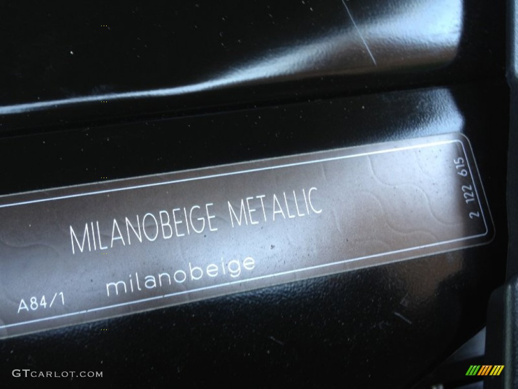 2009 7 Series Color Code A84/1 for Milano Beige Metallic Photo #65773897