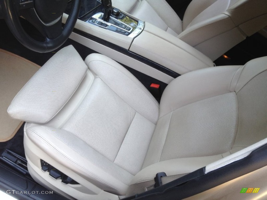 2009 7 Series 750Li Sedan - Milano Beige Metallic / Oyster/Black Nappa Leather photo #47