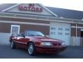 1987 Medium Cabernet Red Ford Mustang LX 5.0 Convertible  photo #2