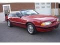 1987 Medium Cabernet Red Ford Mustang LX 5.0 Convertible  photo #7