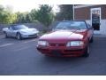 1987 Medium Cabernet Red Ford Mustang LX 5.0 Convertible  photo #8