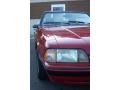 1987 Medium Cabernet Red Ford Mustang LX 5.0 Convertible  photo #10