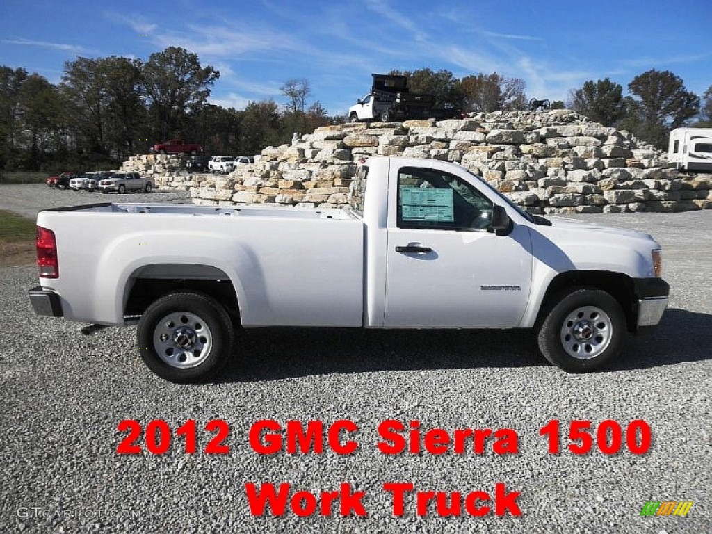 2012 Sierra 1500 Regular Cab - Summit White / Dark Titanium photo #1