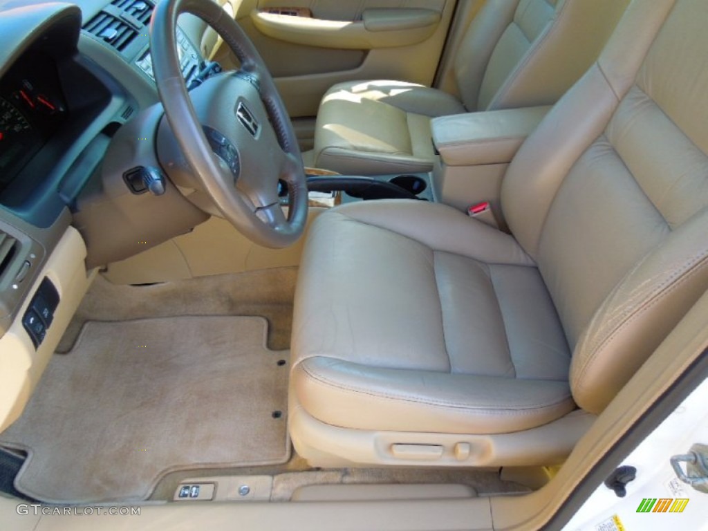 2003 Accord EX V6 Sedan - Taffeta White / Ivory photo #8