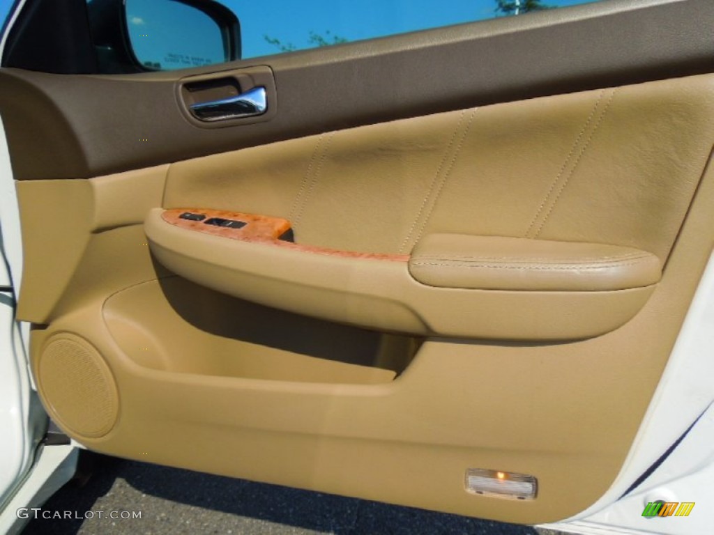 2003 Accord EX V6 Sedan - Taffeta White / Ivory photo #23