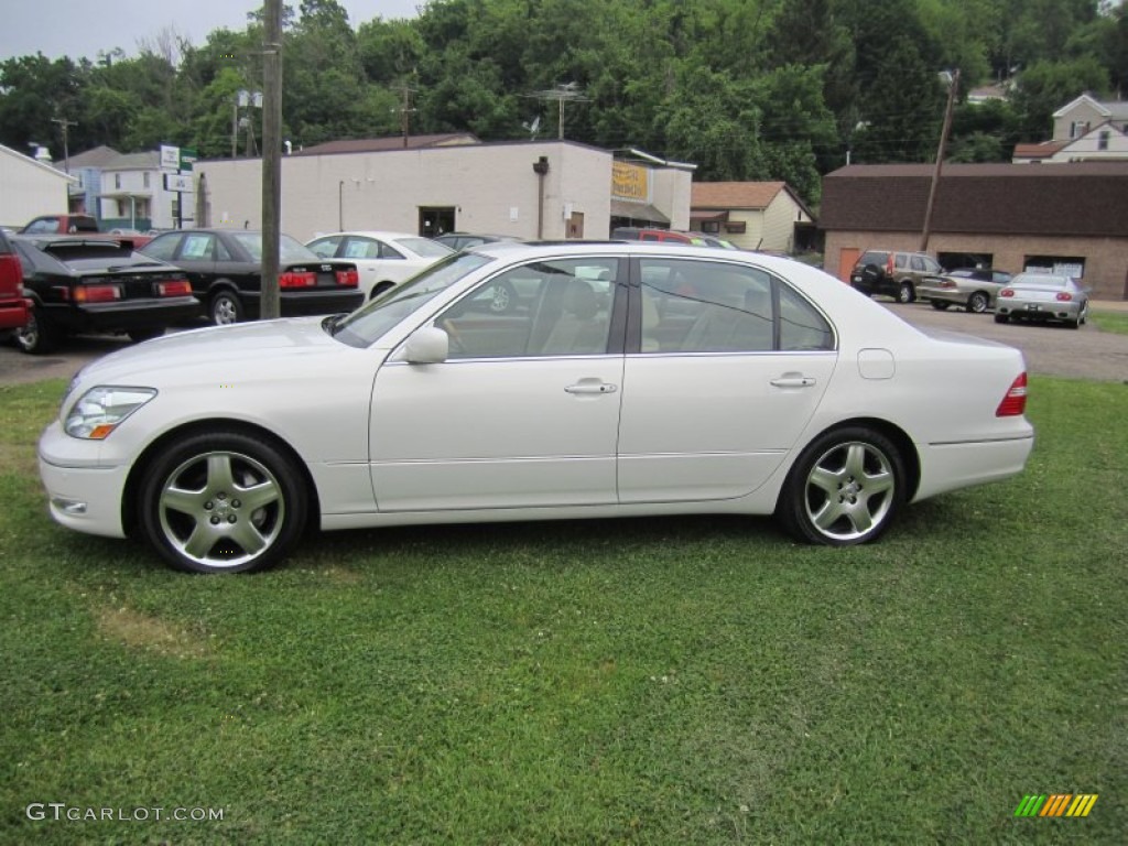 2005 LS 430 Sedan - Moonlight Pearl / Cashmere photo #2