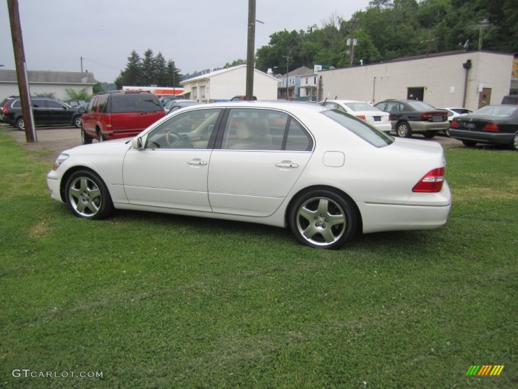 2005 LS 430 Sedan - Moonlight Pearl / Cashmere photo #3