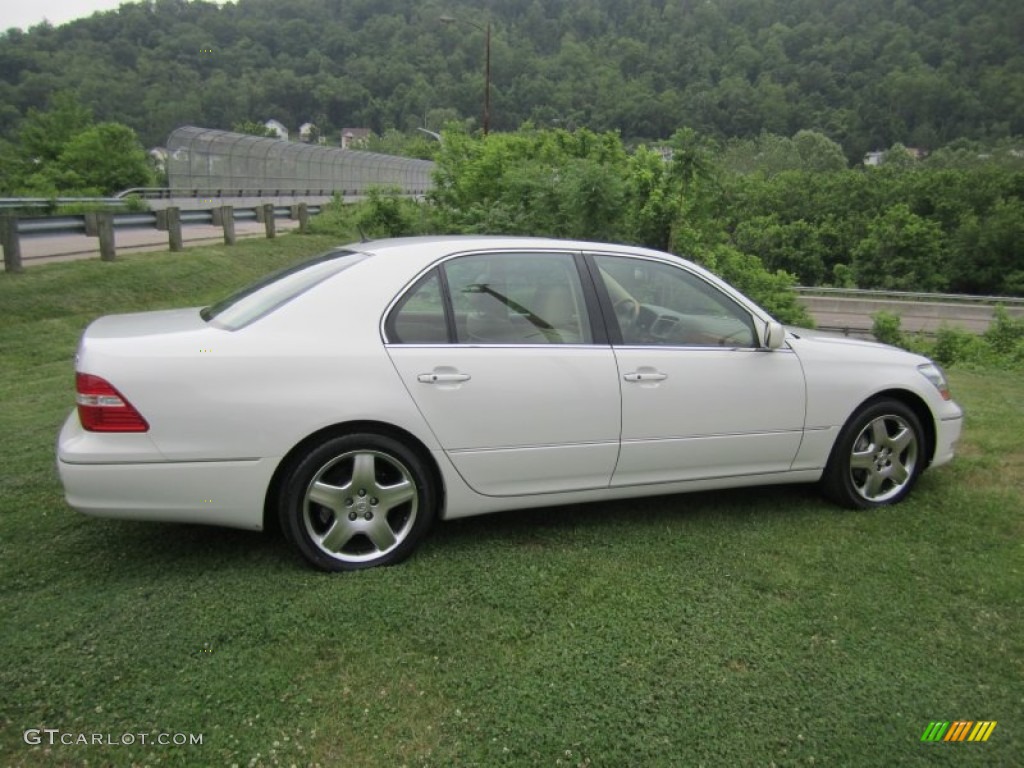2005 LS 430 Sedan - Moonlight Pearl / Cashmere photo #7