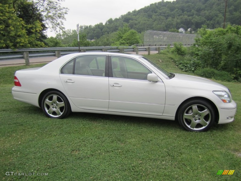 2005 LS 430 Sedan - Moonlight Pearl / Cashmere photo #8