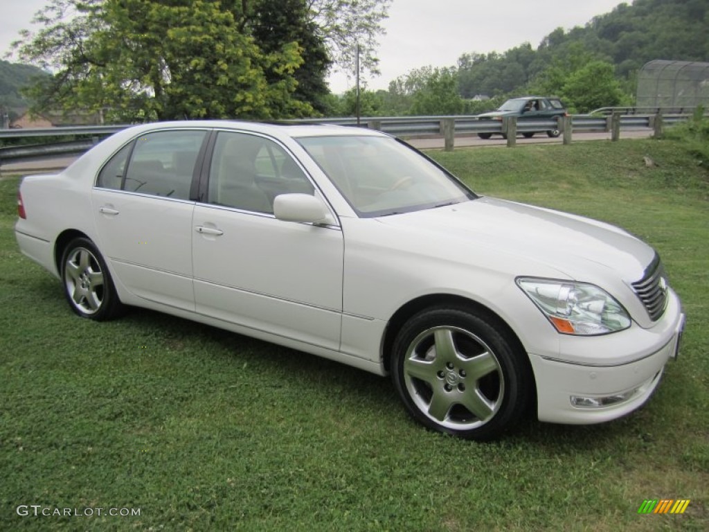 2005 LS 430 Sedan - Moonlight Pearl / Cashmere photo #9