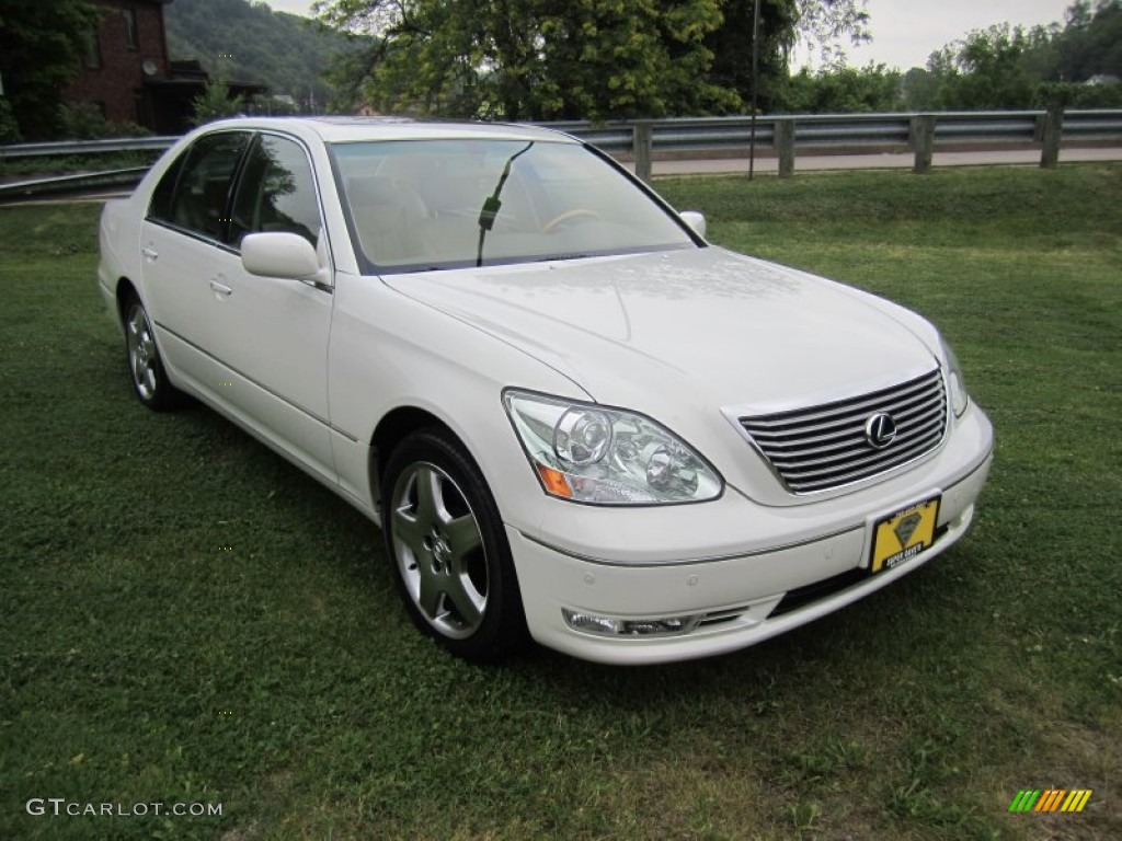 2005 LS 430 Sedan - Moonlight Pearl / Cashmere photo #10